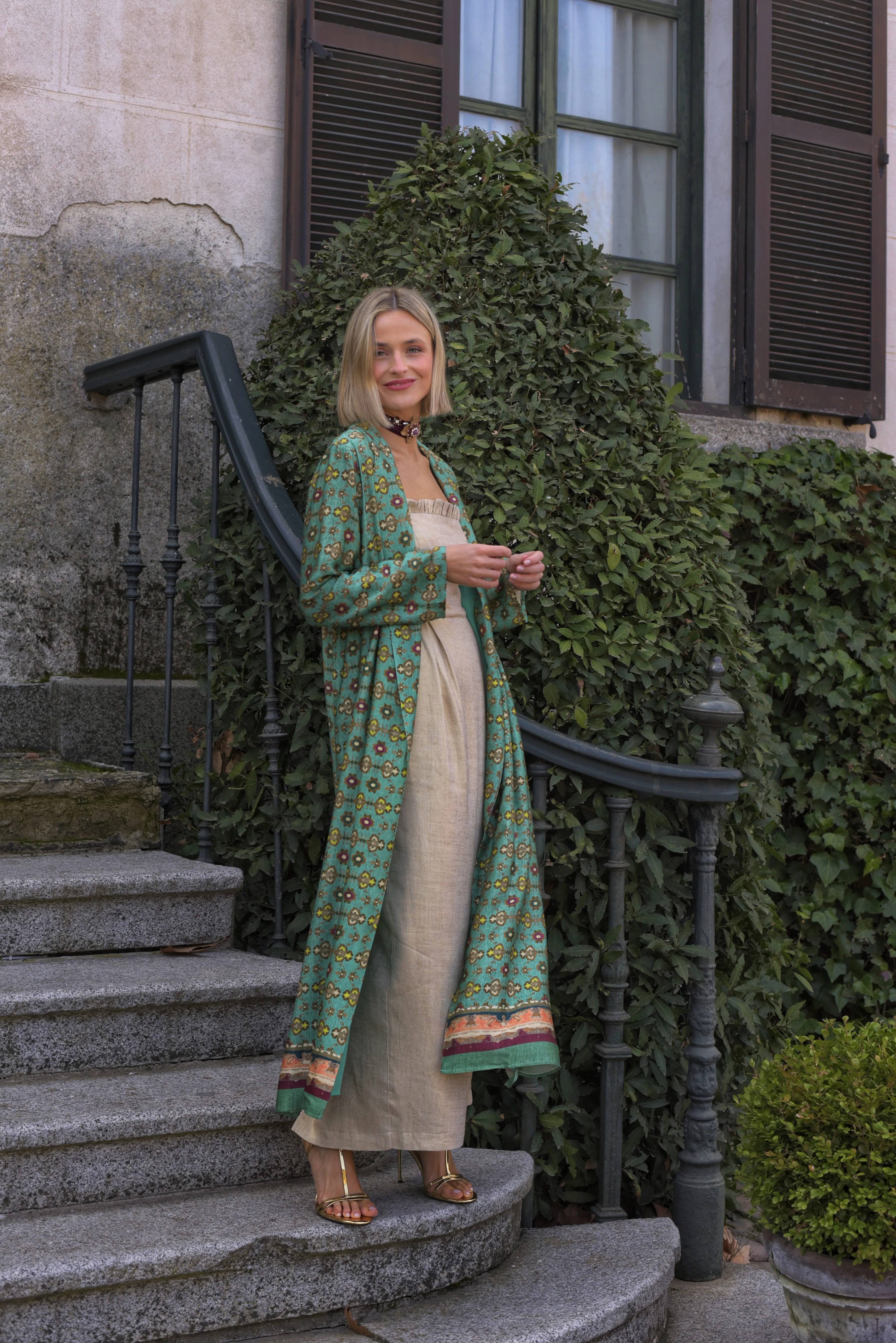 Kimono Lady Lémur verde agua - Image 3