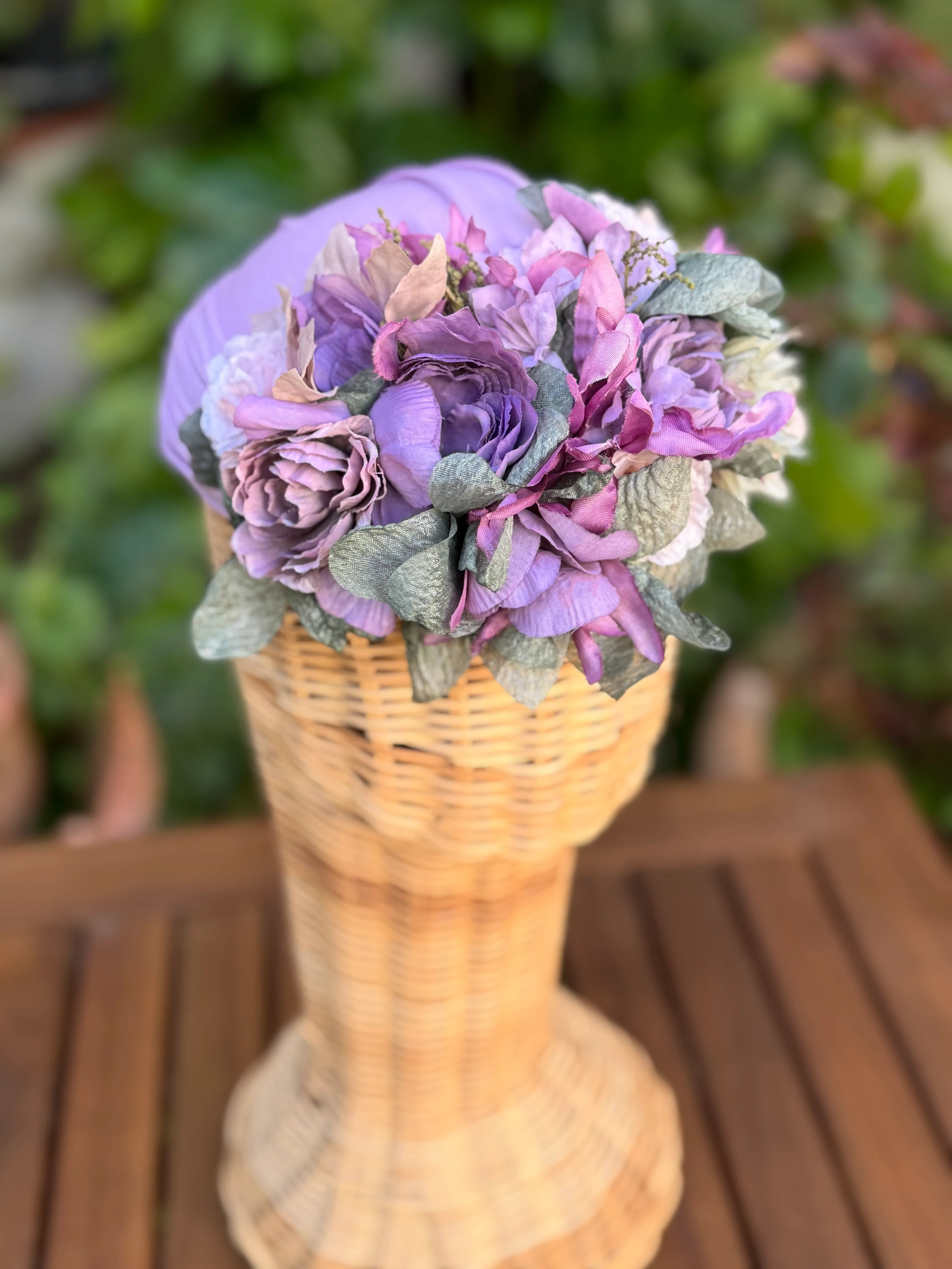 Tocado flores lila - Image 2