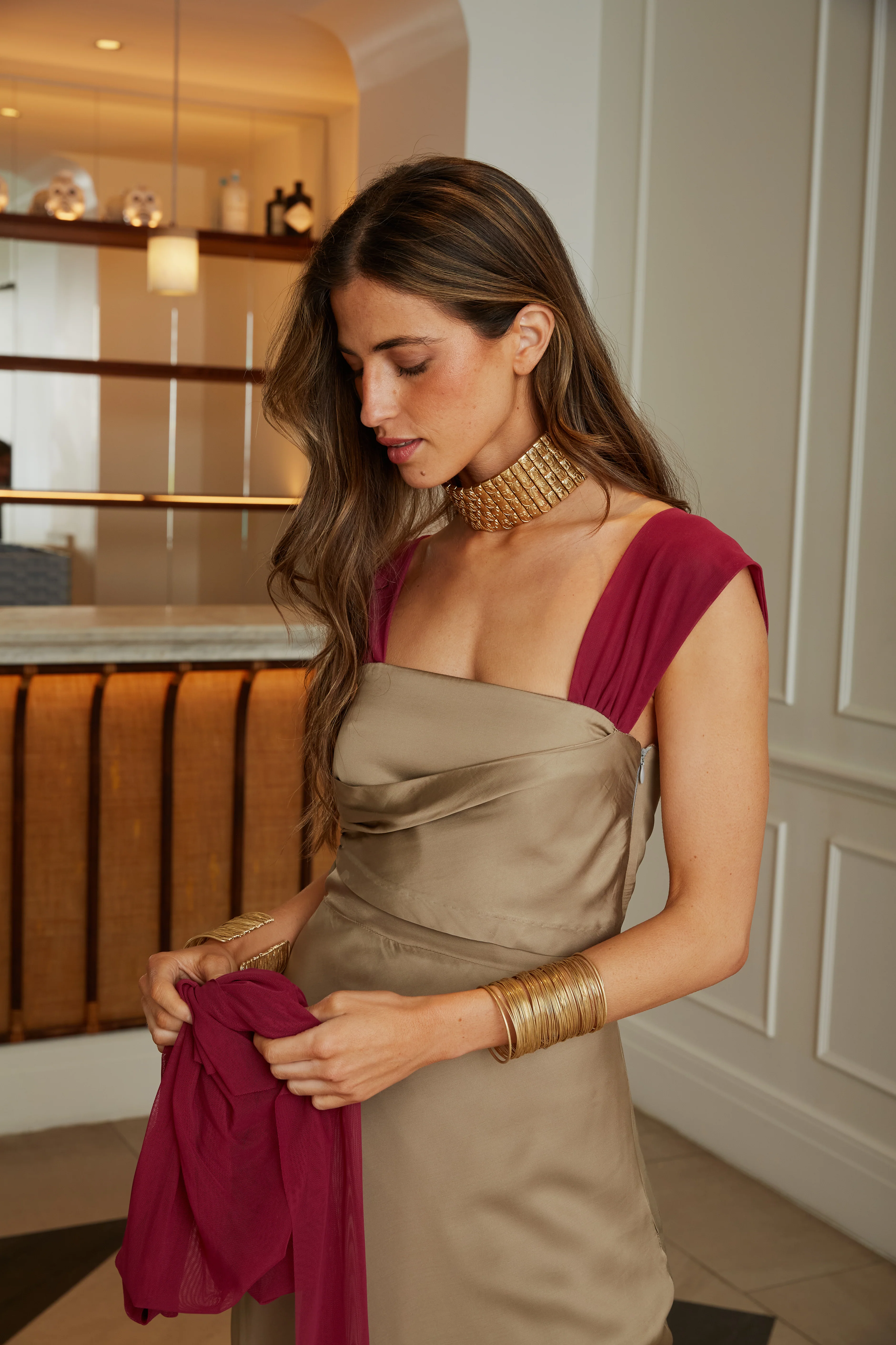 Vestido Calamar beis/buganvilla - Image 10