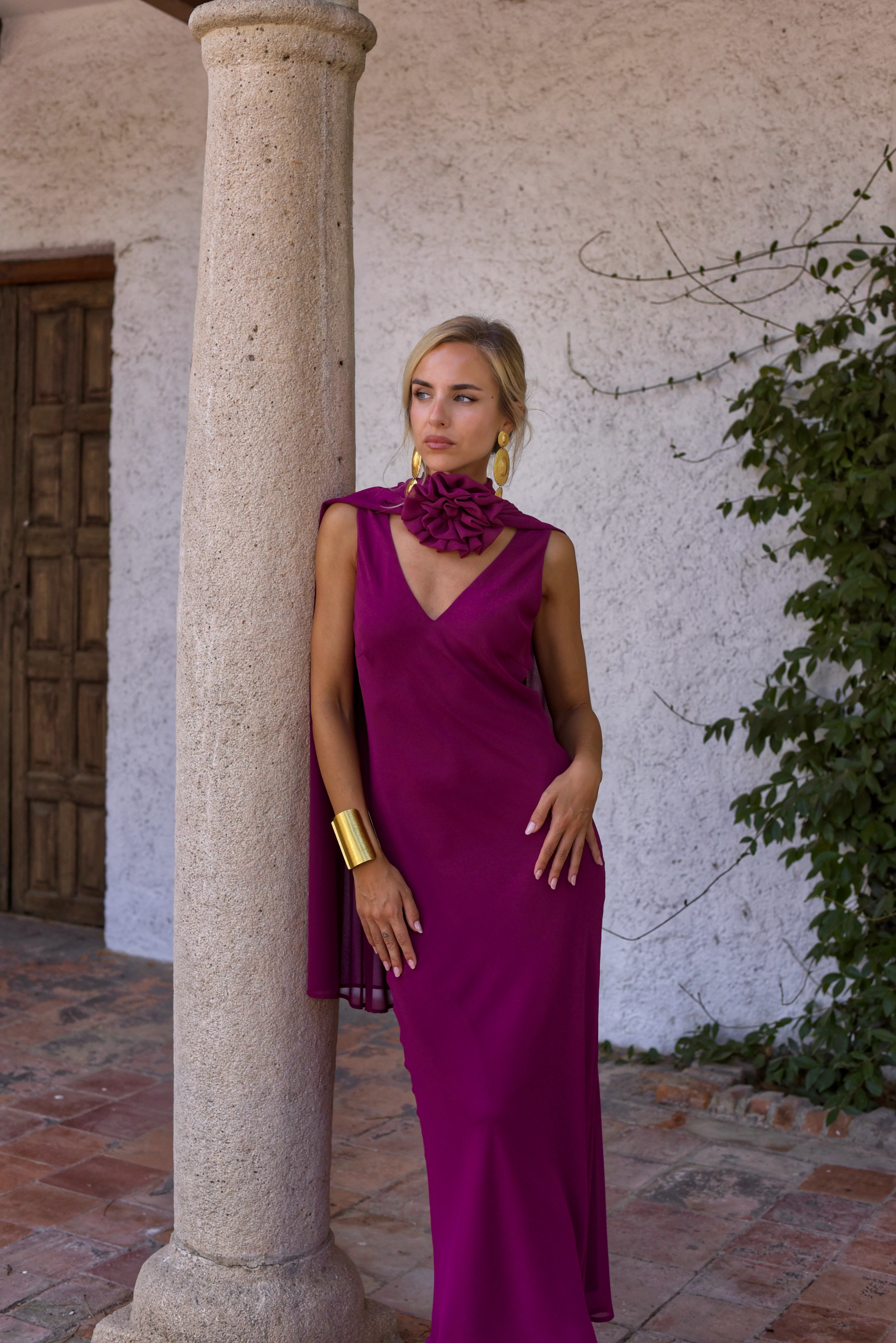 Vestido Edelweiss berenjena - Image 6
