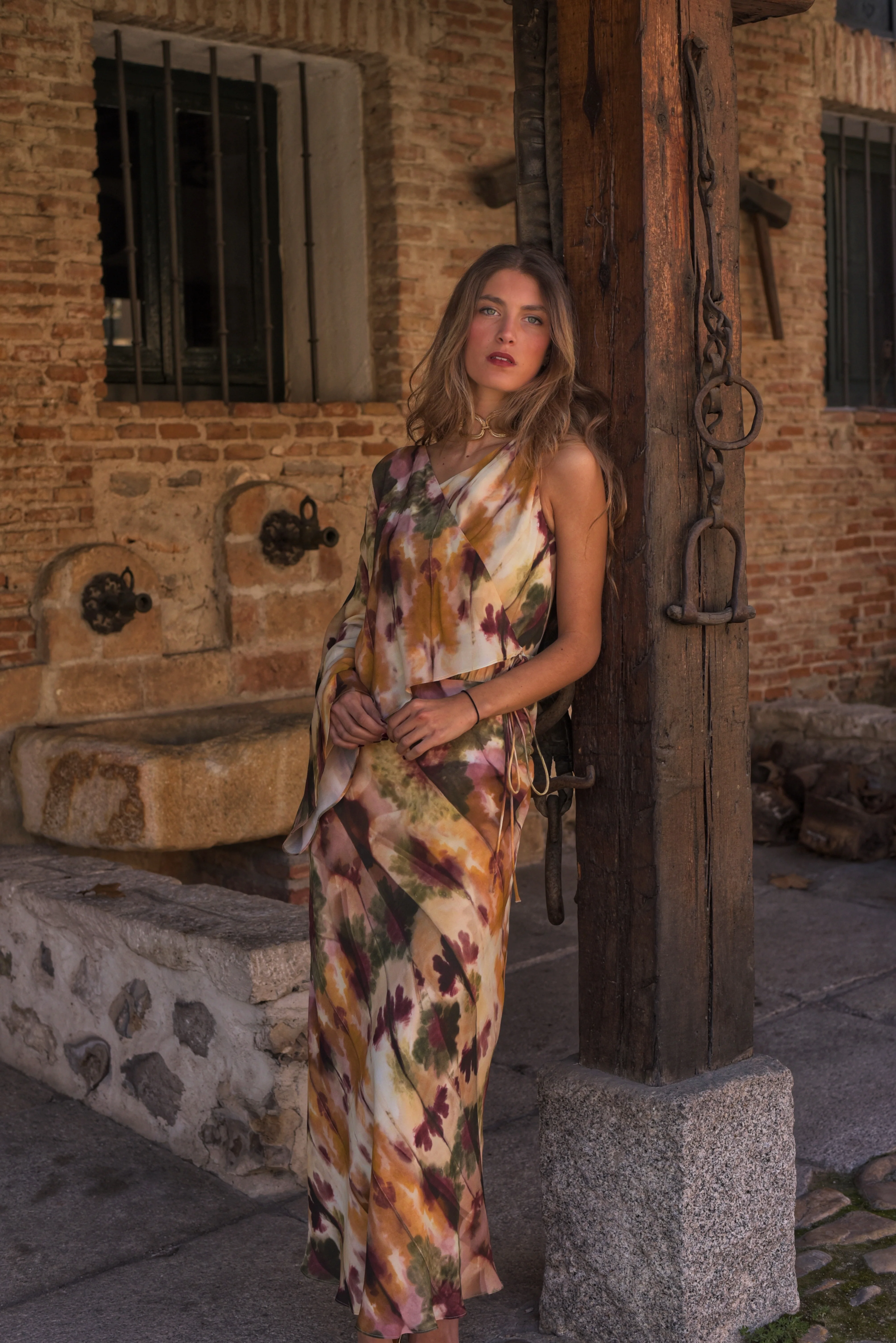 Vestido Lady Camaleón mostaza/verde - Image 4