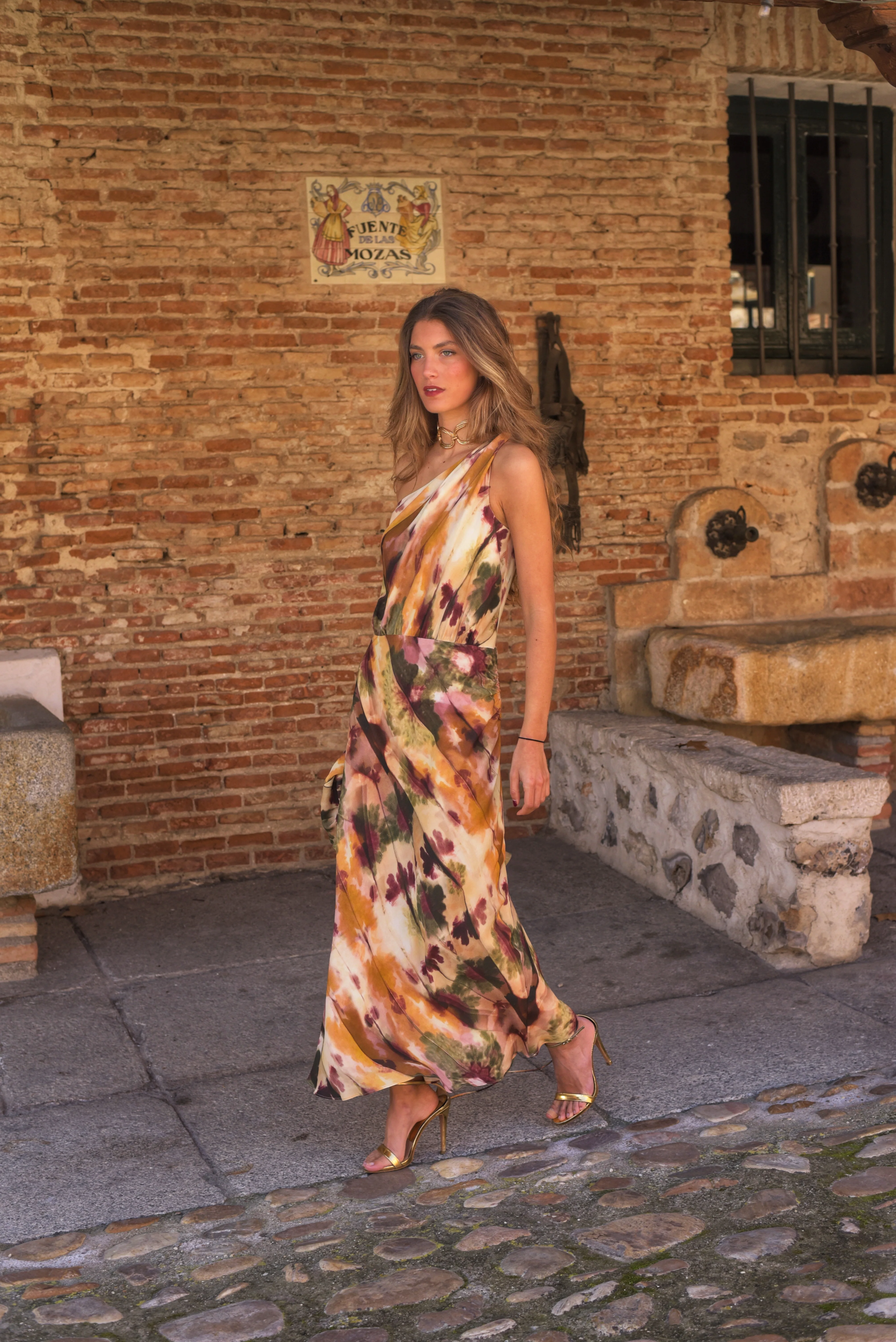 Vestido Lady Camaleón mostaza/verde - Image 5
