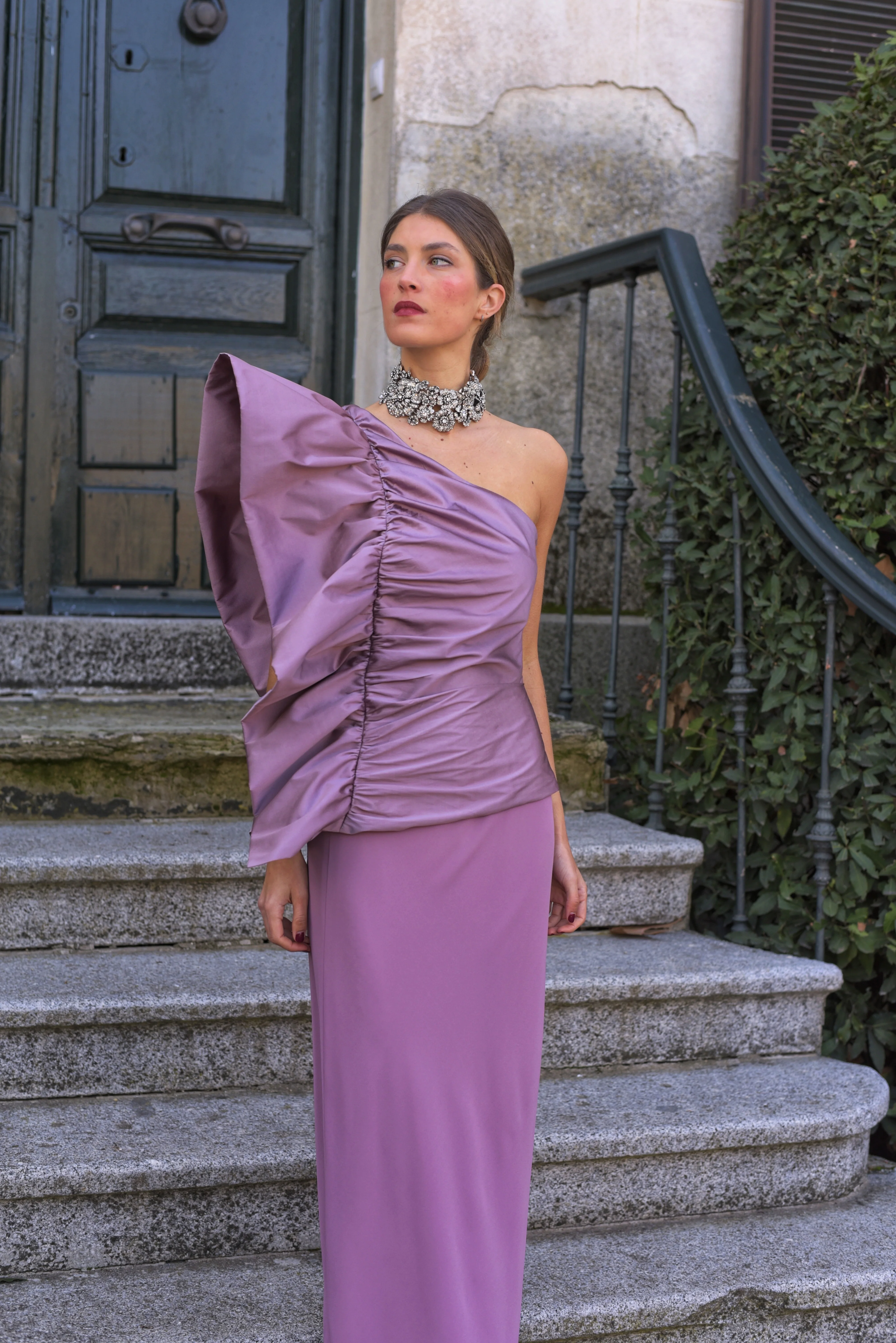 Vestido Lady Leona malva - Image 2