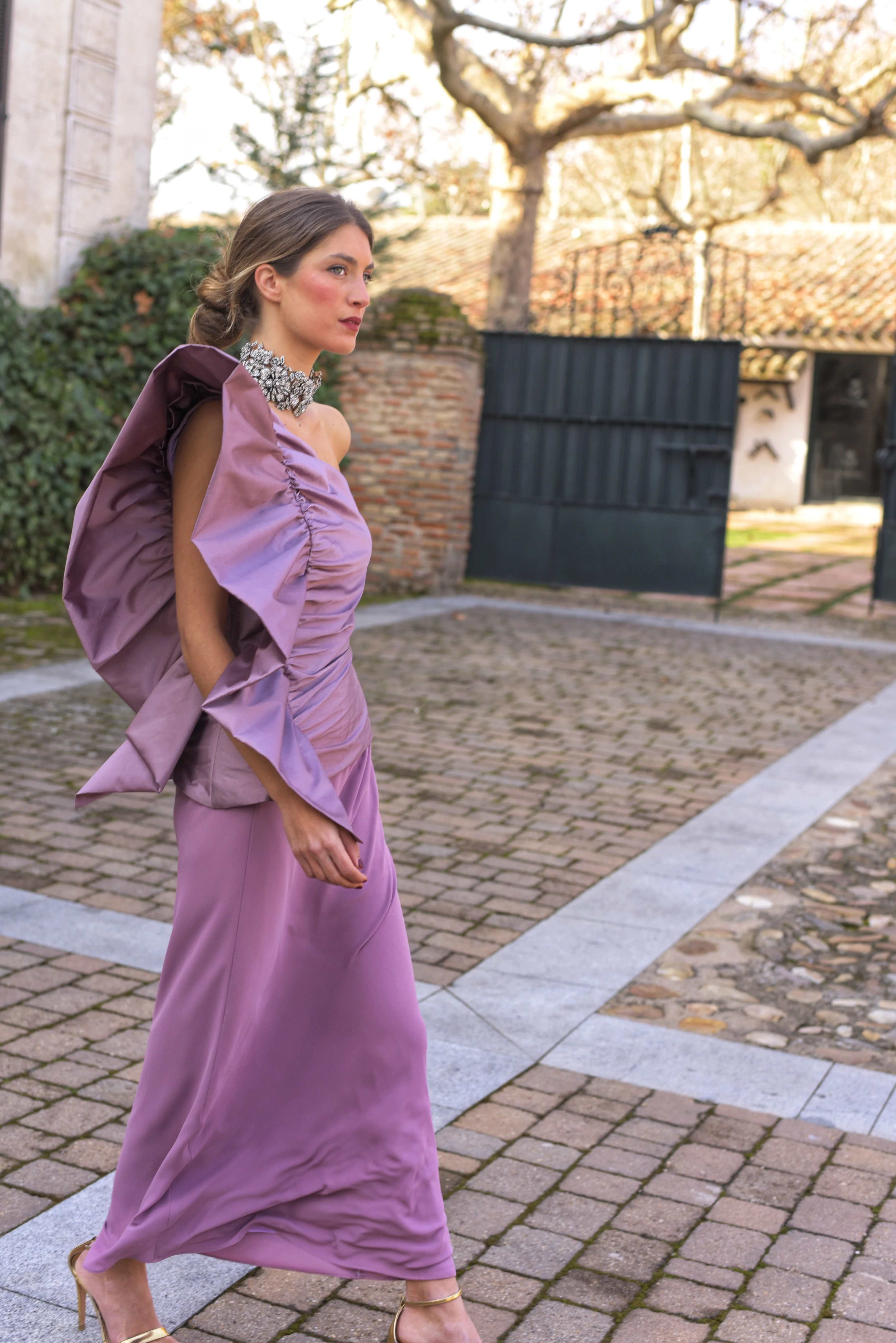 Vestido Lady Leona malva - Image 3