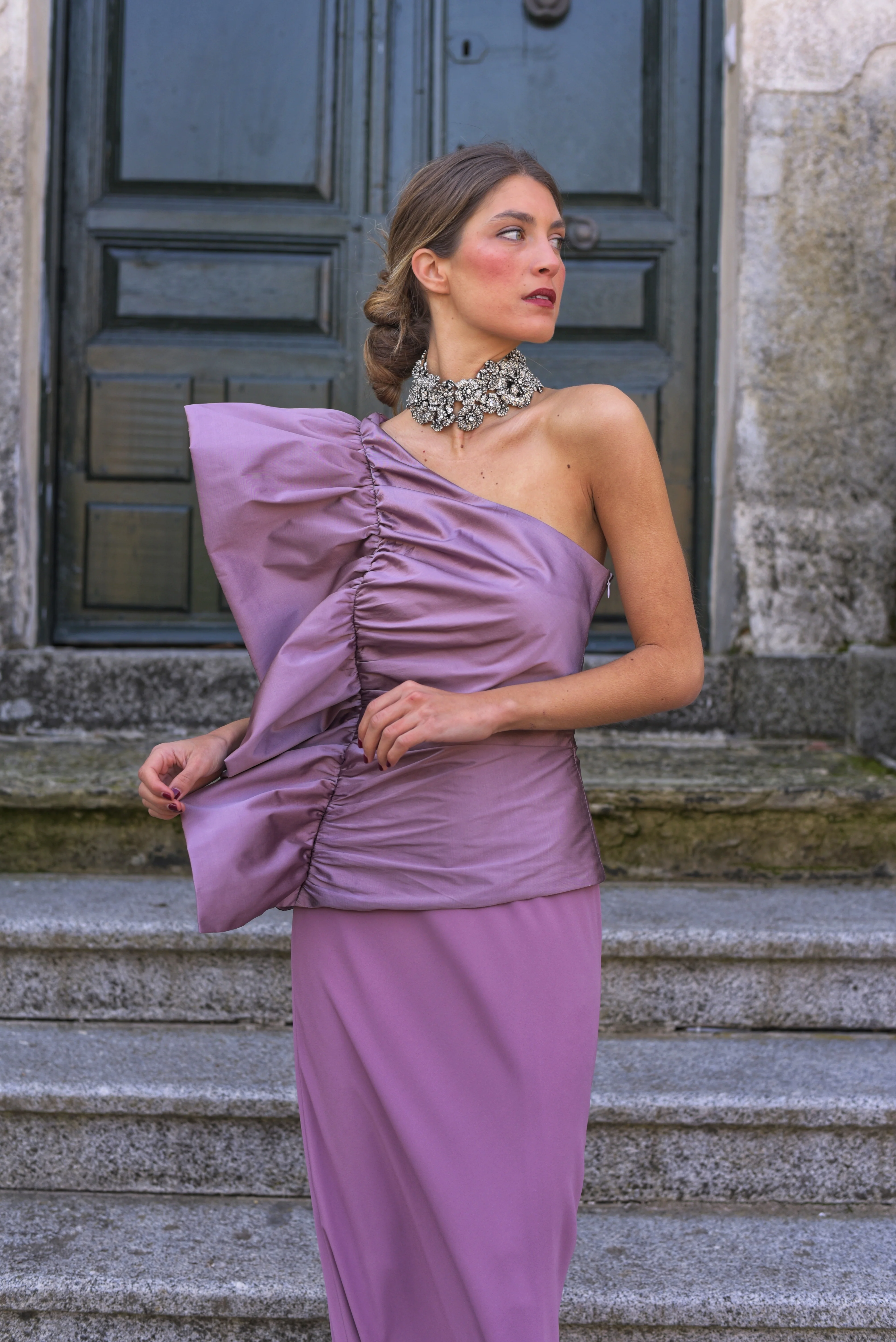Vestido Lady Leona malva - Image 4