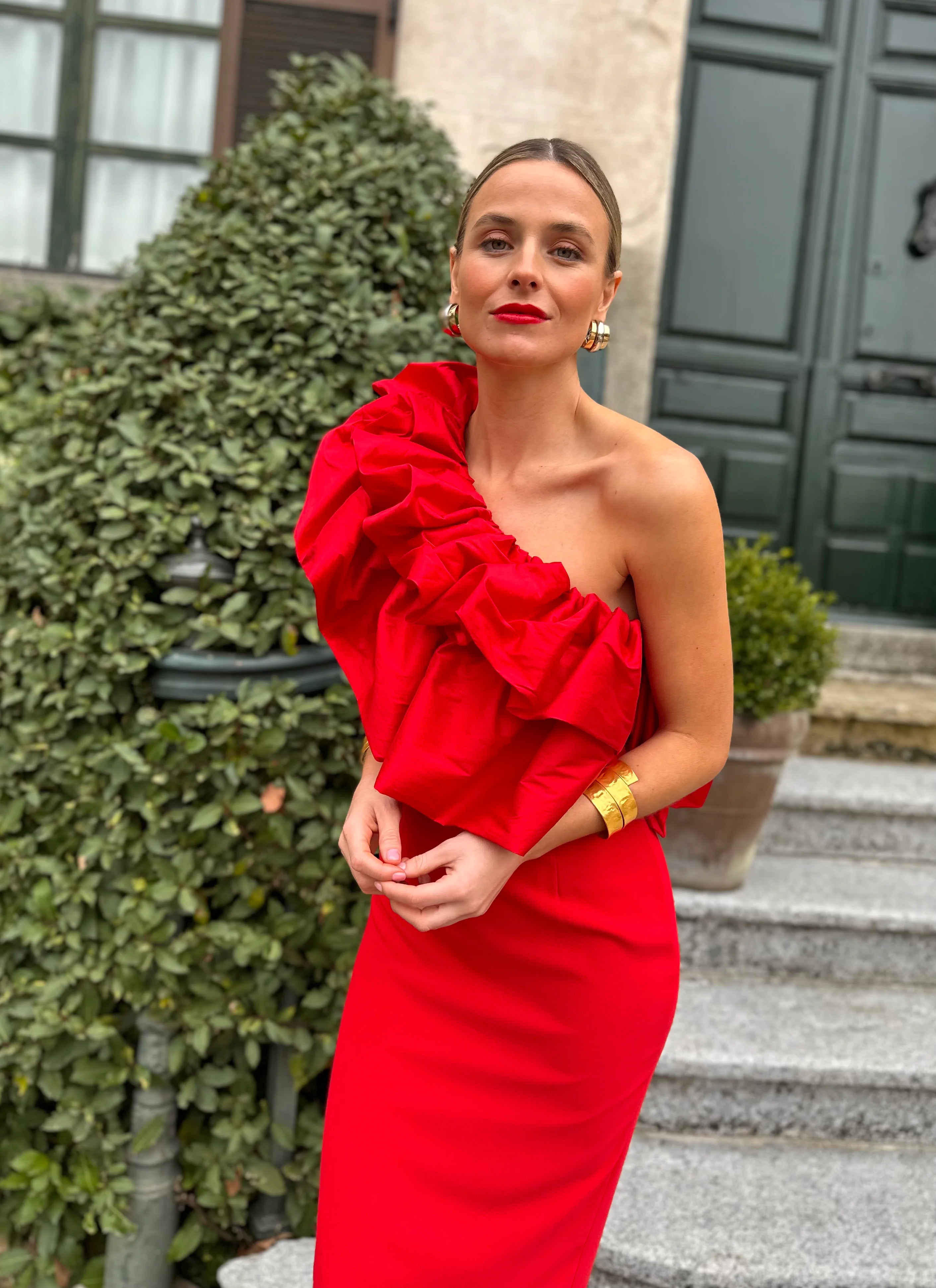 Vestido Orquídea rojo - Image 2