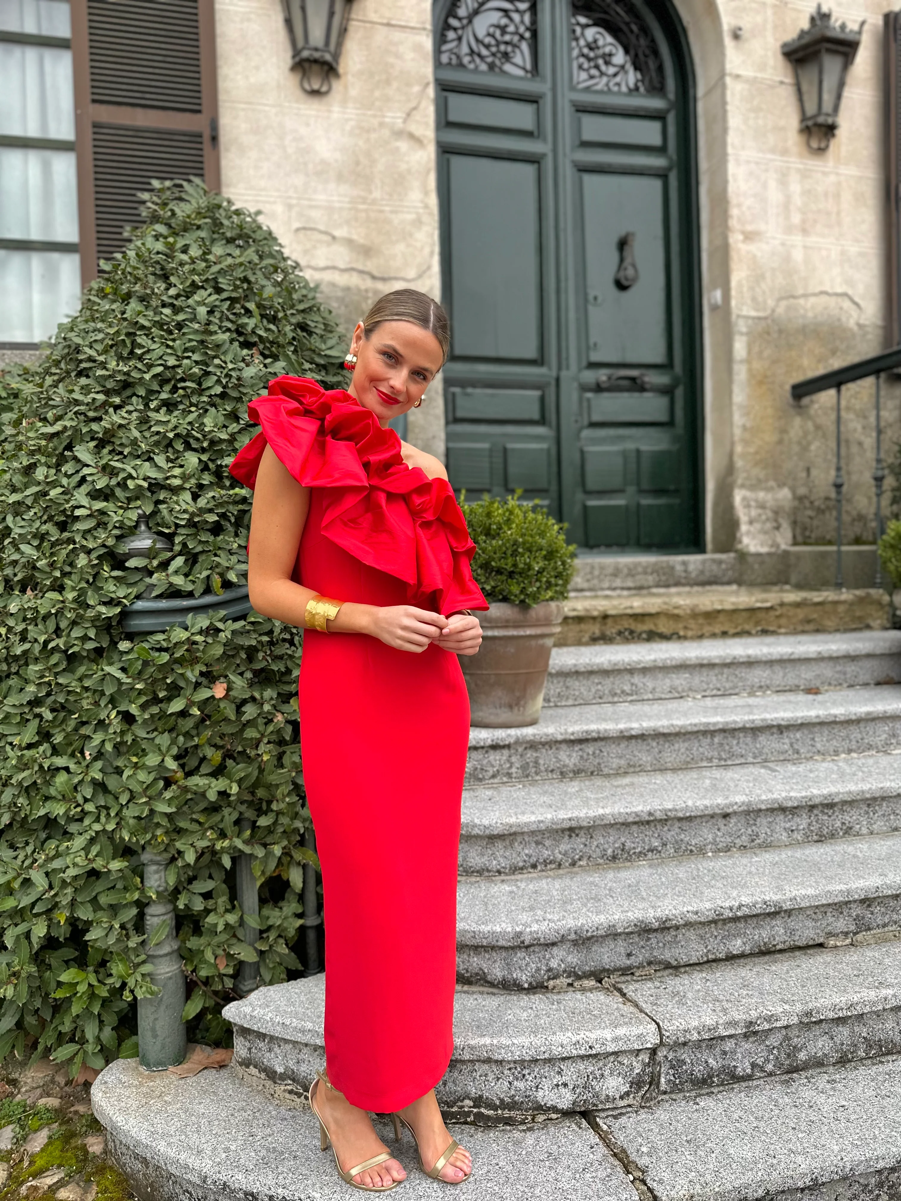 Vestido Orquídea rojo - Image 3