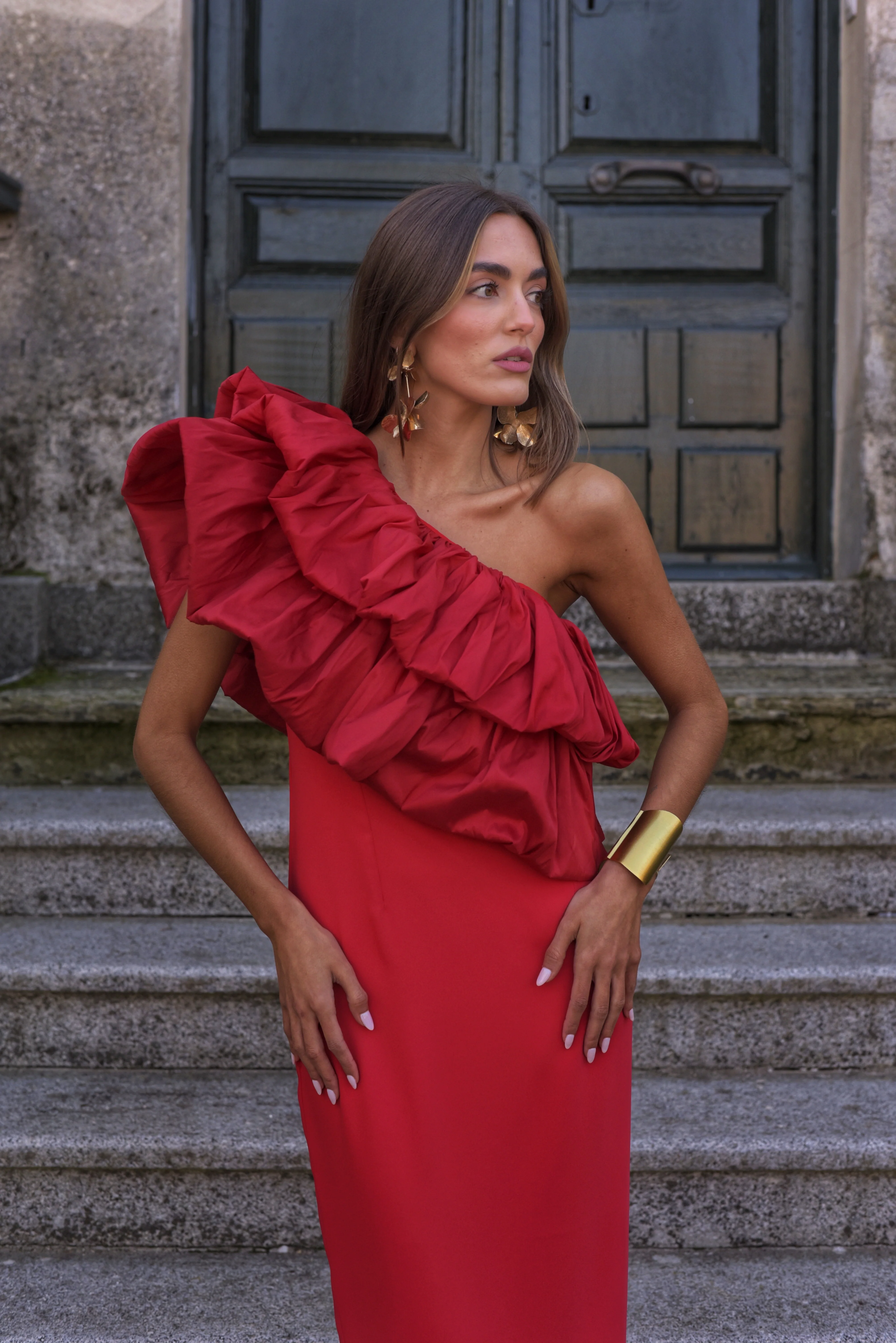 Vestido Orquídea rojo - Image 5